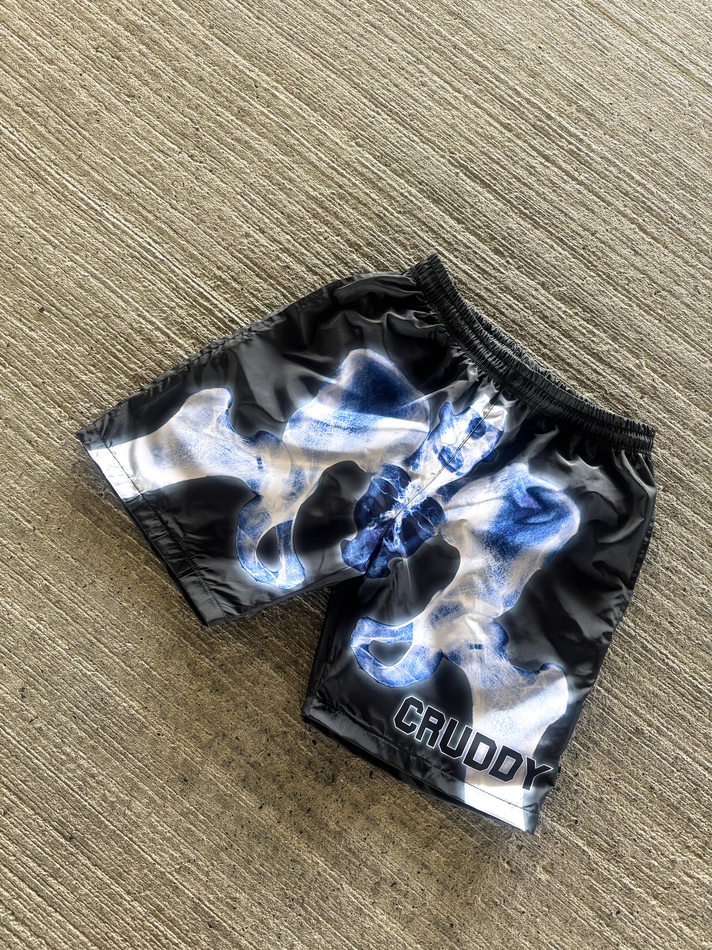 Skeleton Windbreaker Shorts