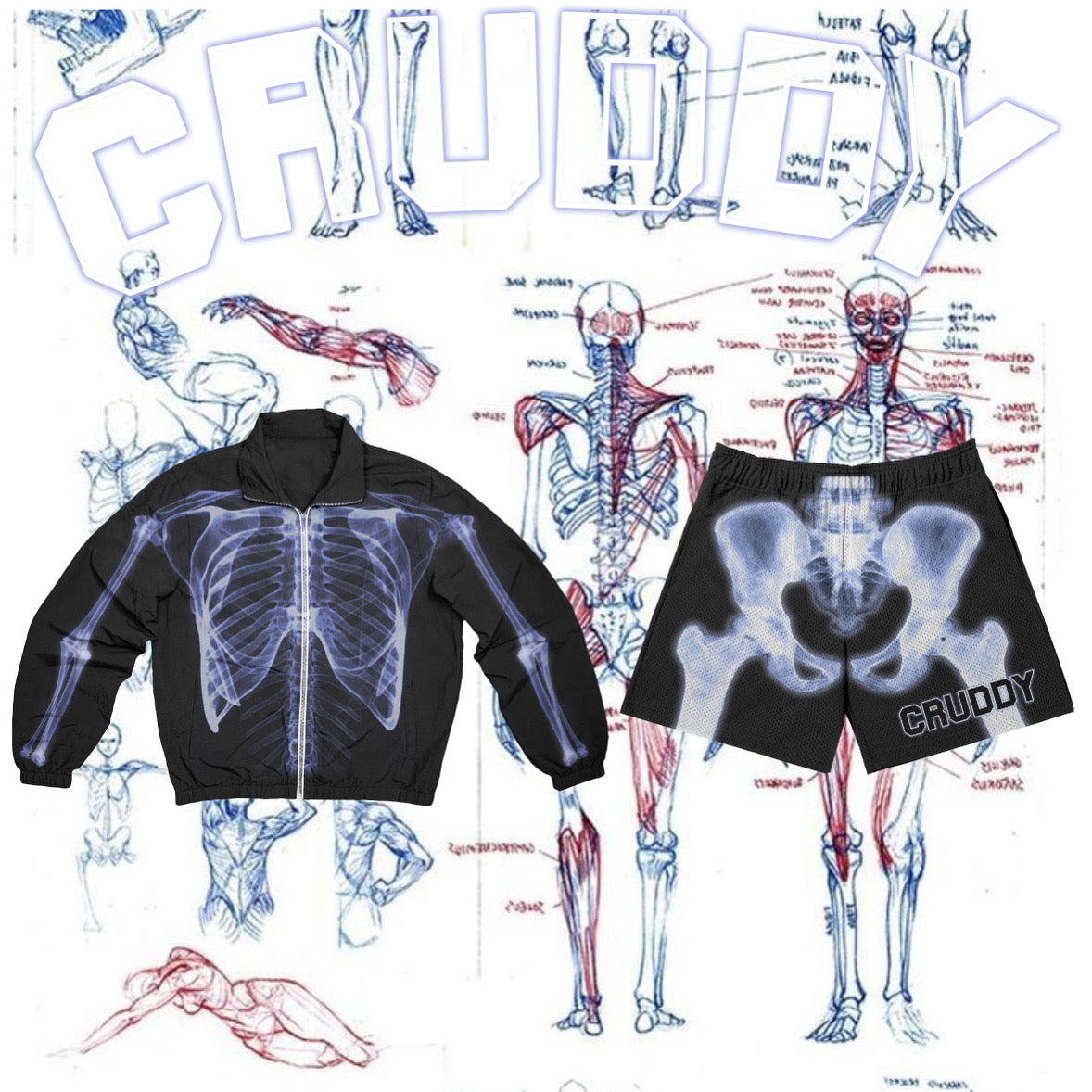 Skeleton Windbreaker Jacket