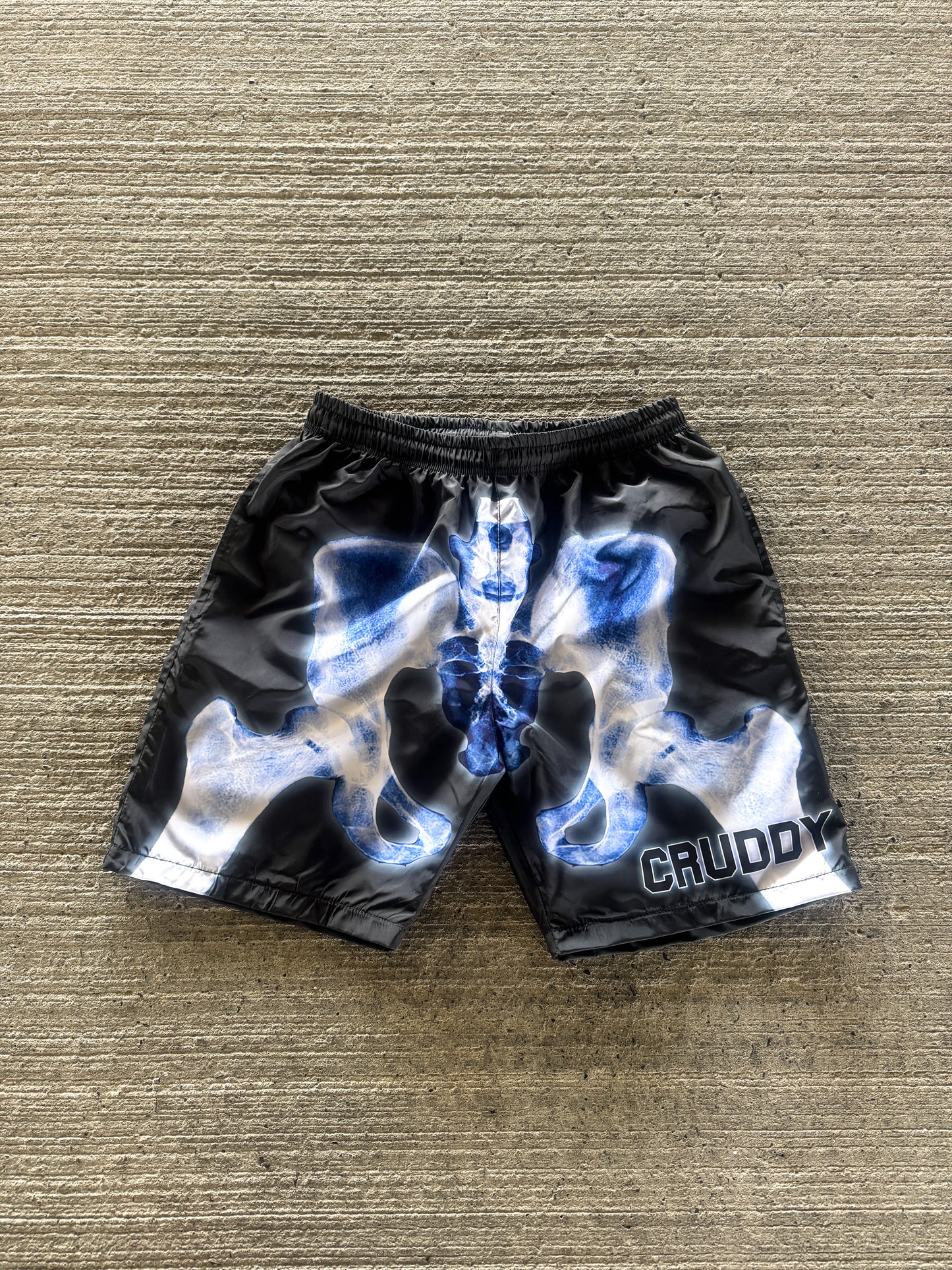 Skeleton Windbreaker Shorts