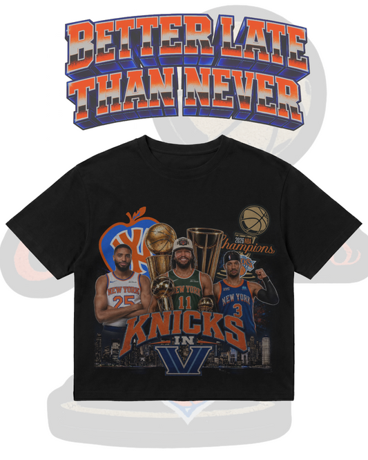 Knicks in 5 Championships T-Shirt (Black)