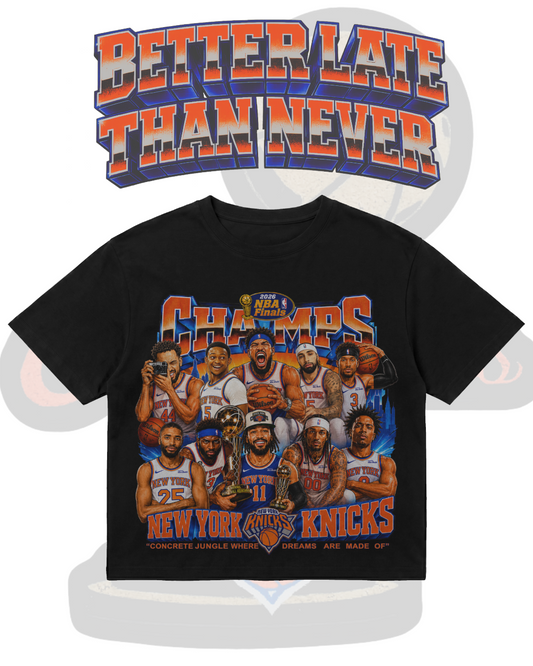 Knicks Caricature Championship T-Shirt (Black)