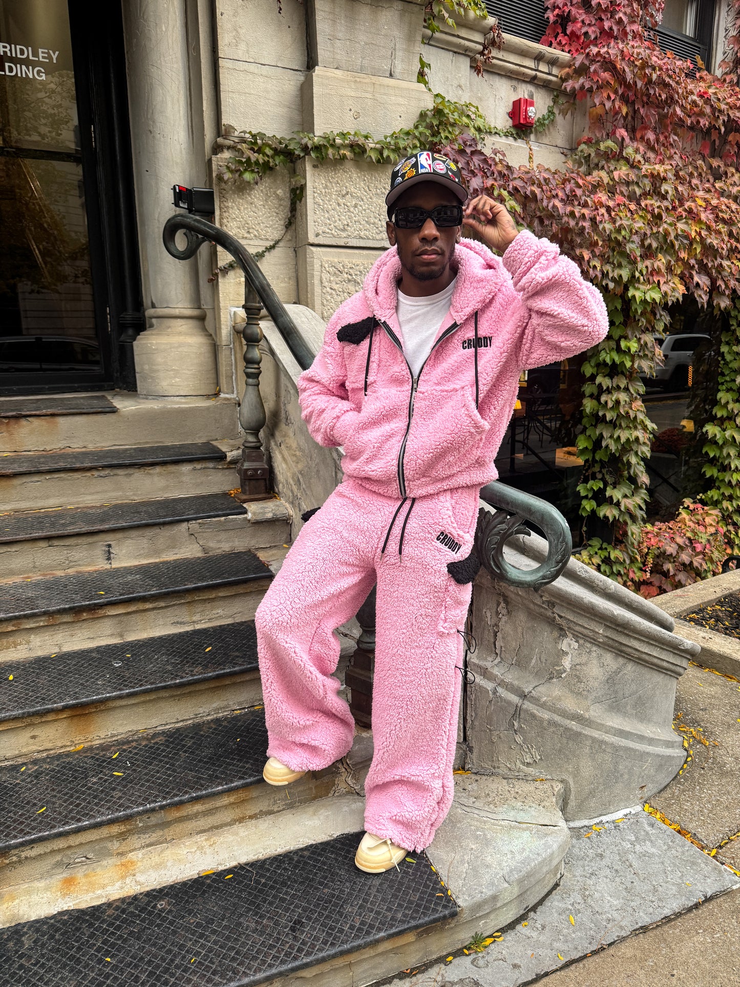 Pink Sherpa Hoodie