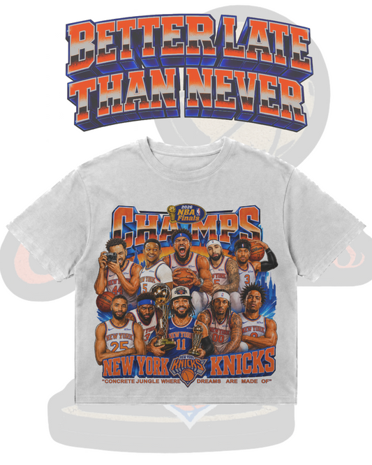 Knicks Caricature Championship T-Shirt (White)