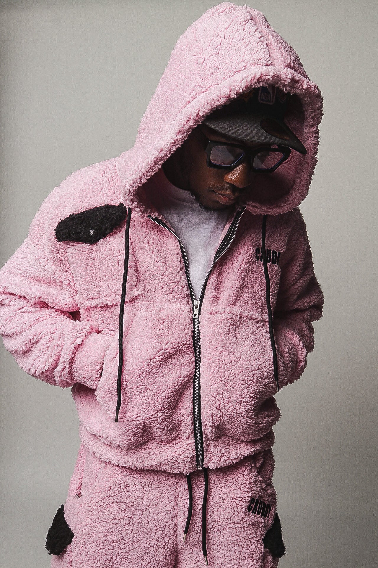 Pink Sherpa Hoodie