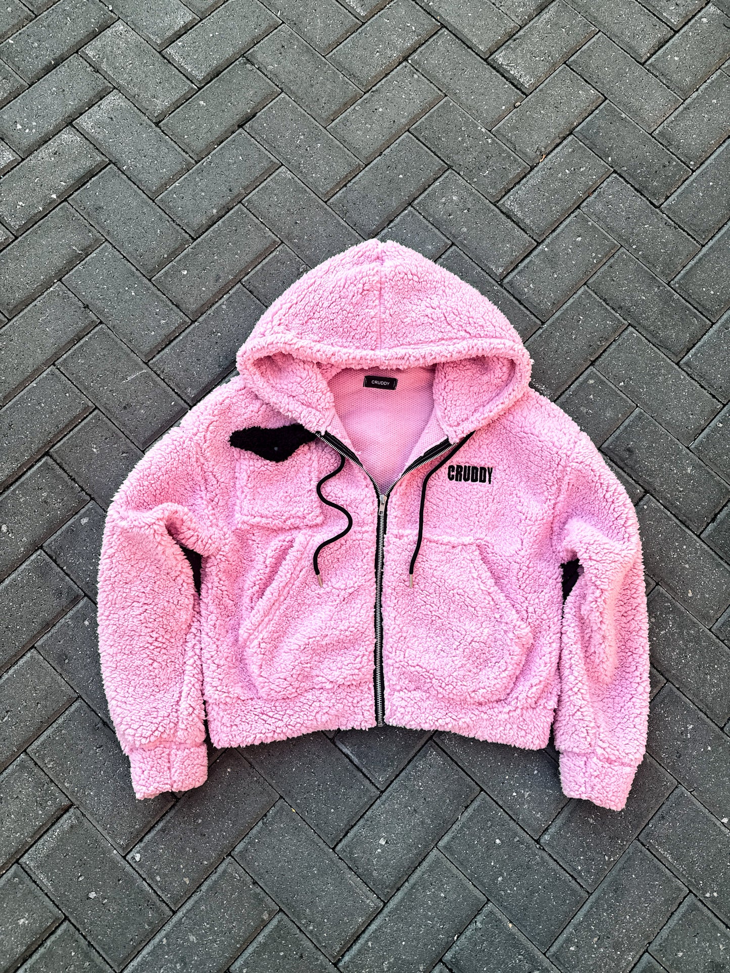 Pink Sherpa Hoodie