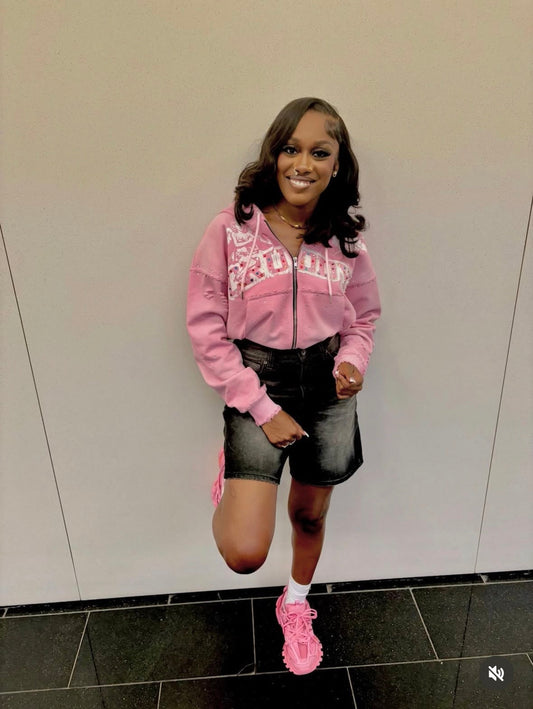 Amor De Cruddy Hoodie (Pink)