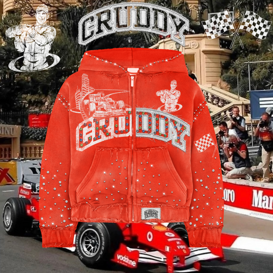 Winners Circle Rhinestone Hoodie (Red)